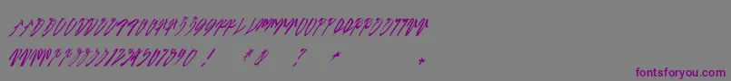 SEXY SLANT  urbanhookupz-Schriftart – Violette Schriften auf grauem Hintergrund