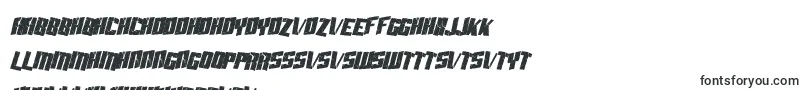 フォントSF Aftershock Debris Condensed Italic – ショナー書体