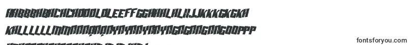 フォントSF Aftershock Debris Condensed Italic – セソト文字