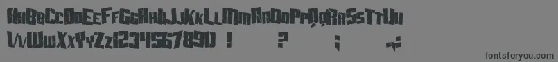 More about SF Aftershock Debris Condensed Font SF Aftershock Debris Condensed Font – Black Fonts on Gray Background