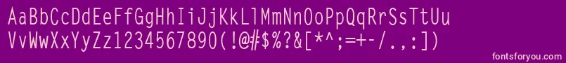 LettergothiccondBold Font – Pink Fonts on Purple Background
