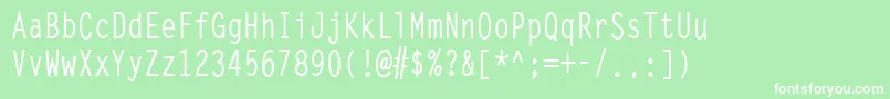 LettergothiccondBold Font – White Fonts on Green Background