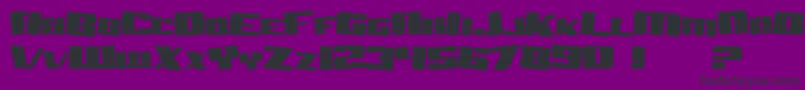 SF Aftershock Debris Font – Black Fonts on Purple Background