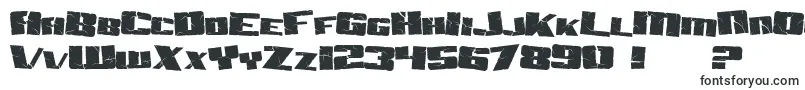 Шрифт SF Aftershock Debris – вытянутые шрифты