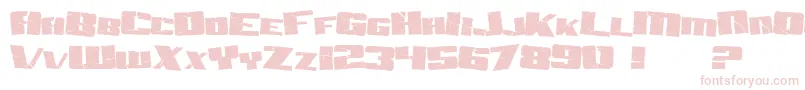 SF Aftershock Debris Font – Pink Fonts on White Background