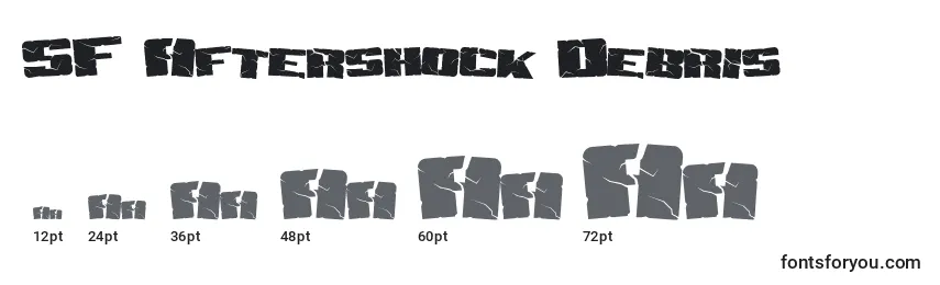 SF Aftershock Debris Font Sizes