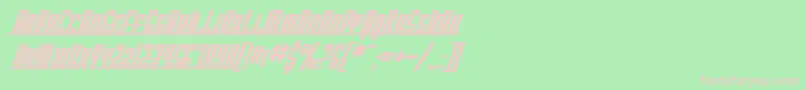 SF Americana Dreams SC Bold-Schriftart – Rosa Schriften auf grünem Hintergrund