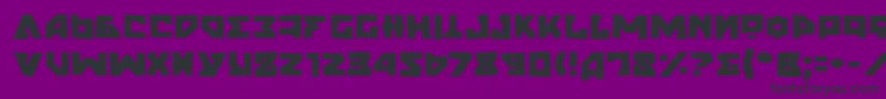 NyetGrunge Font – Black Fonts on Purple Background