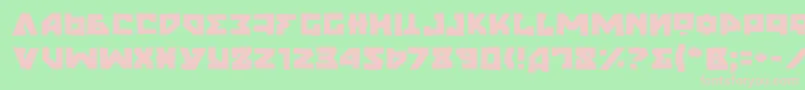 NyetGrunge-fontti – vaaleanpunaiset fontit vihreällä taustalla