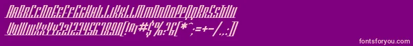 SF Americana Dreams SC Font – Pink Fonts on Purple Background
