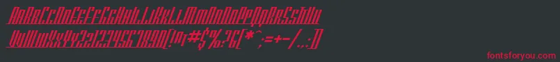 SF Americana Dreams SC Font – Red Fonts on Black Background