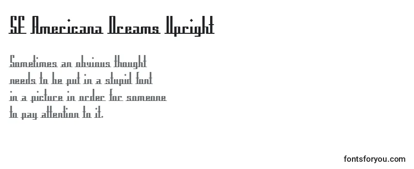 Шрифт SF Americana Dreams Upright