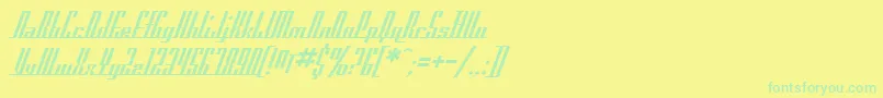 Weitere Informationen zur SF Americana Dreams-Schriftart SF Americana Dreams-Schriftart – Grüne Schriften auf gelbem Hintergrund