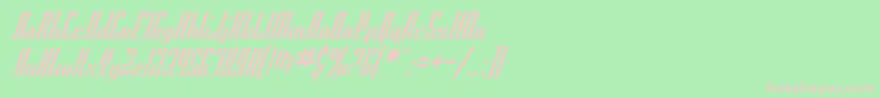 SF Americana Dreams Font – Pink Fonts on Green Background