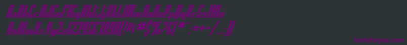 SF Americana Dreams Font – Purple Fonts on Black Background