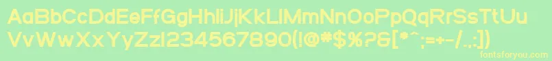 SF Arborcrest Heavy Font – Yellow Fonts on Green Background