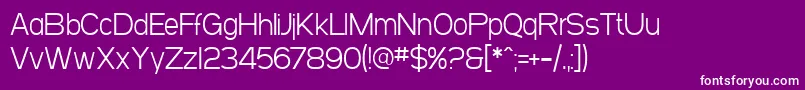 SF Arborcrest Light Font – White Fonts on Purple Background