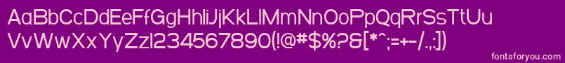 SF Arborcrest Medium Font – Pink Fonts on Purple Background