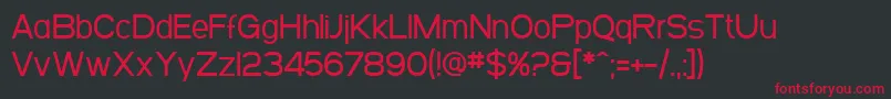 SF Arborcrest Medium Font – Red Fonts on Black Background