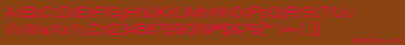 SF Arborcrest Medium Font – Red Fonts on Brown Background