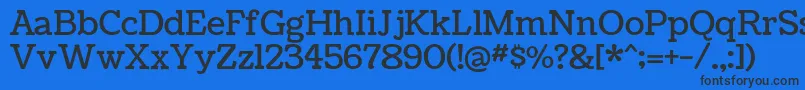 CoustardRegular Font – Black Fonts on Blue Background