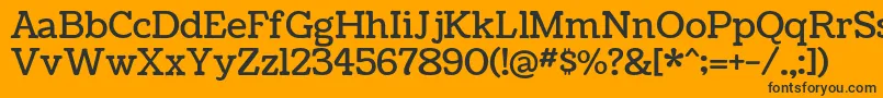 CoustardRegular Font – Black Fonts on Orange Background
