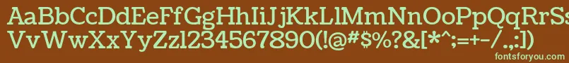 CoustardRegular Font – Green Fonts on Brown Background