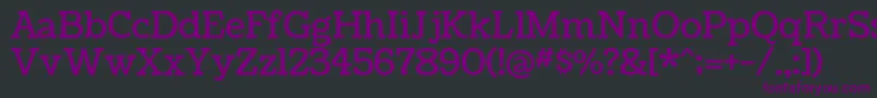 Police CoustardRegular – polices violettes sur fond noir