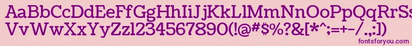 CoustardRegular Font – Purple Fonts on Pink Background