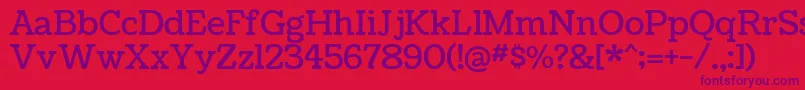 CoustardRegular Font – Purple Fonts on Red Background