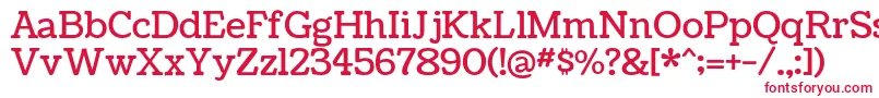 CoustardRegular Font – Red Fonts on White Background