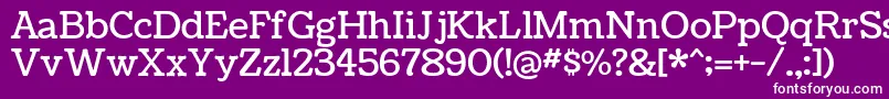CoustardRegular Font – White Fonts on Purple Background