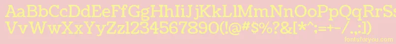 CoustardRegular Font – Yellow Fonts on Pink Background