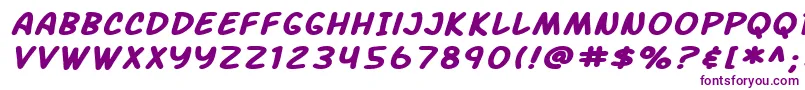 SF Arch Rival Extended Bold Italic Font – Purple Fonts