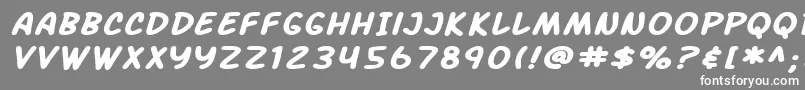 Police SF Arch Rival Extended Bold Italic – polices blanches sur fond gris