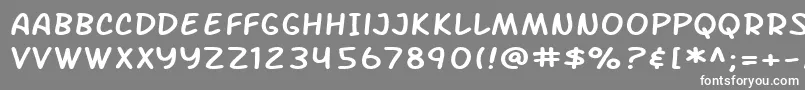 フォントSF Arch Rival Extended – 灰色の背景に白い文字