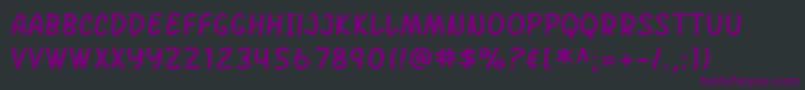 SF Arch Rival Font – Purple Fonts on Black Background