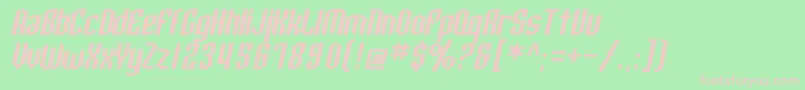 SF Archery Black Oblique Font – Pink Fonts on Green Background