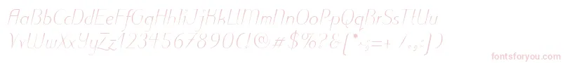 PuritasLtLightItalic Font – Pink Fonts