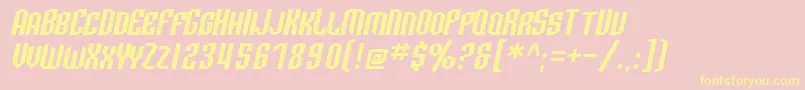 More about SF Archery Black SC Oblique Font SF Archery Black SC Oblique Font – Yellow Fonts on Pink Background