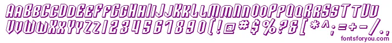 SF Archery Black SC Shaded Oblique Font – Purple Fonts