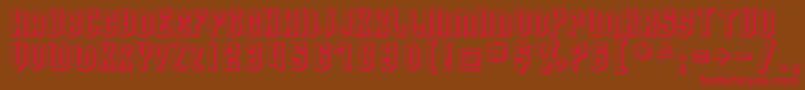 SF Archery Black SC Shaded Font – Red Fonts on Brown Background