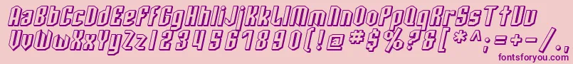 More about SF Archery Black Shaded Oblique Font SF Archery Black Shaded Oblique Font – Purple Fonts on Pink Background