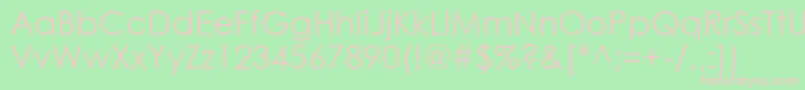 Weezerfont Font – Pink Fonts on Green Background