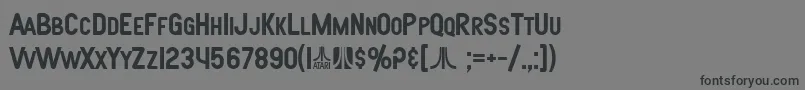 Шрифт SF Atarian System Bold – чёрные шрифты на сером фоне