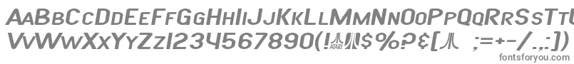 SF Atarian System Extended Italic-fontti – harmaat fontit