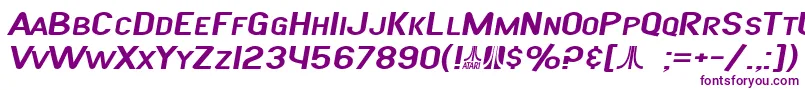 SF Atarian System Extended Italic-fontti – violetit fontit
