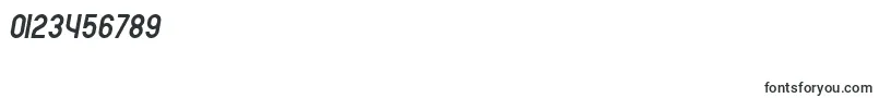 フォントSF Atarian System Italic – 数字と数値のためのフォント