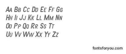 Überblick über die Schriftart SF Atarian System Italic