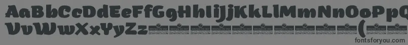 ArturoHeavyTrial Font – Black Fonts on Gray Background